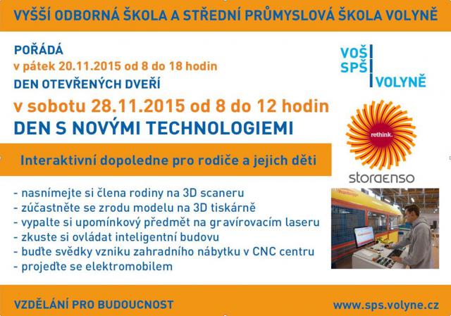 DEN S NOVÝMI TECHNOLOGIEMI DEN S NOVÝMI TECHNOLOGIEMI